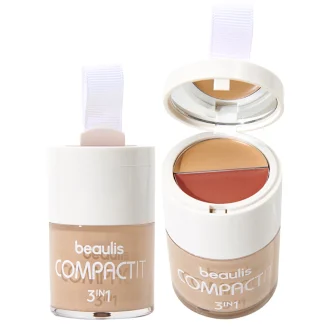 کرم پودر کانسیلر و رژگونه 3 در 1 Compact It بیولیس